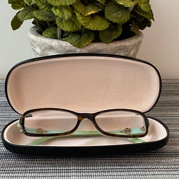 Tiffany Frames~Brown Tortoise with Tiffany Blue  Iconic Tiffany charm symbols - Picture 2 of 10